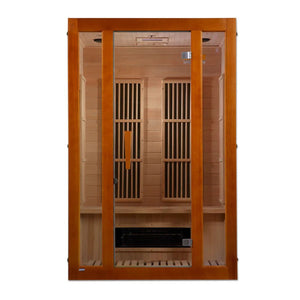 Maxxus Aspen Dual Tech 2 person Low EMF FAR Infrared Sauna Canadian Hemlock - Majestic Patio