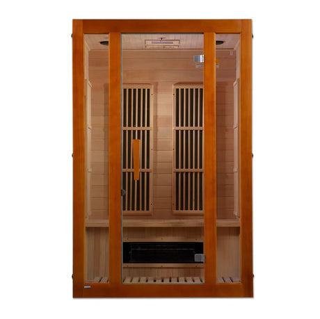 Maxxus Aspen Dual Tech 2 person Low EMF FAR Infrared Sauna Canadian Hemlock - Majestic Patio