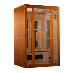 Maxxus Aspen Dual Tech 2 person Low EMF FAR Infrared Sauna Canadian Hemlock - Majestic Patio