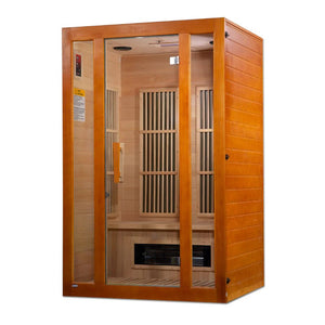 Maxxus Aspen Dual Tech 2 person Low EMF FAR Infrared Sauna Canadian Hemlock - Majestic Patio