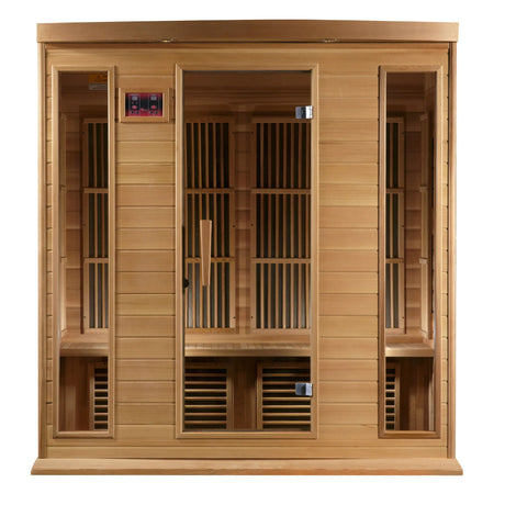 Maxxus Chaumont Edition 4 Person Near Zero EMF FAR Infrared Sauna - Canadian Red Cedar - Majestic Patio