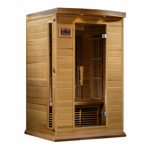 Maxxus Cholet Edition 2 Person Near Zero EMF FAR Infrared Sauna - Canadian Red Cedar - Majestic Patio