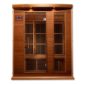 Maxxus Montilemar Edition 3 Person Near Zero EMF FAR Infrared Sauna - Canadian Red Cedar - Majestic Patio