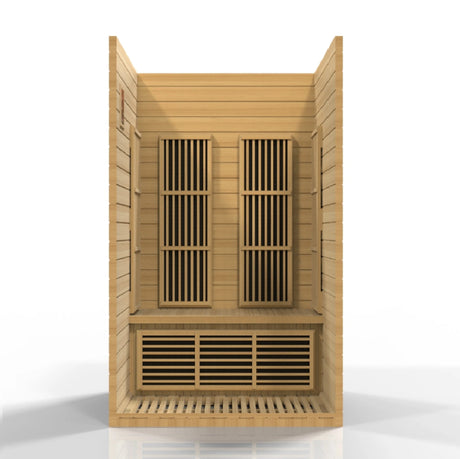 Maxxus Seattle 2 person Low EMF FAR Infrared Sauna Canadian Hemlock - Majestic Patio