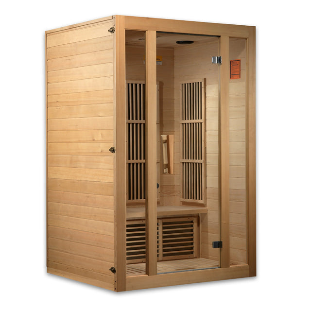 Maxxus Seattle 2 person Low EMF FAR Infrared Sauna Canadian Hemlock - Majestic Patio