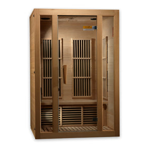 Maxxus Seattle 2 person Low EMF FAR Infrared Sauna Canadian Hemlock - Majestic Patio