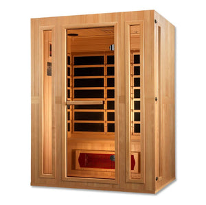 Maxxus Trinity Dual Tech 3 person Low EMF FAR Infrared Sauna Canadian Hemlock - Majestic Patio