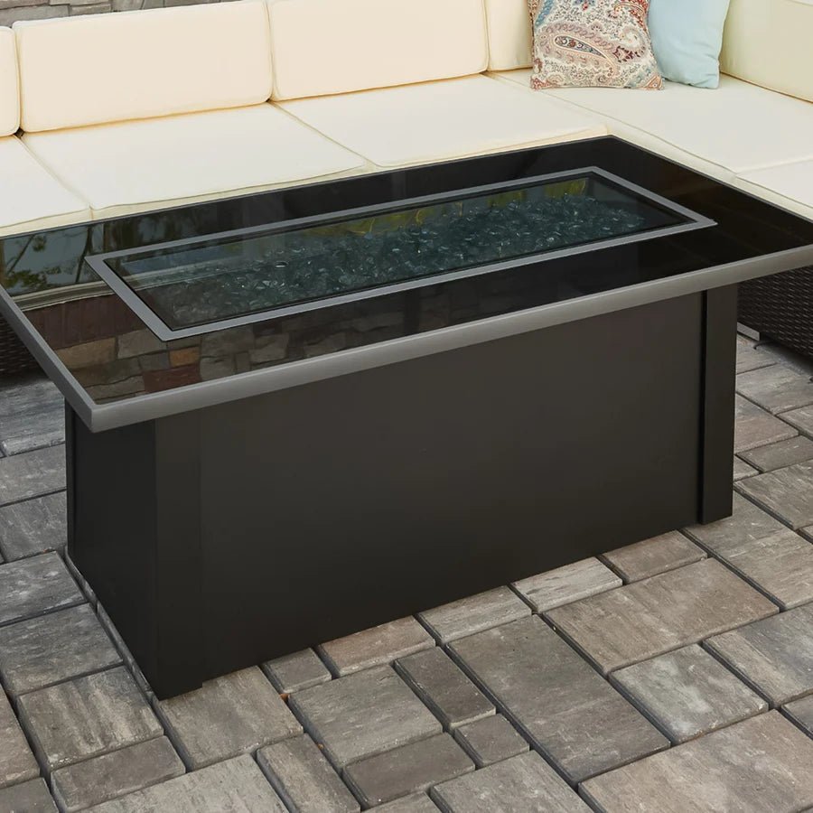 Monte Carlo Linear Gas Fire Pit Table - Majestic Patio