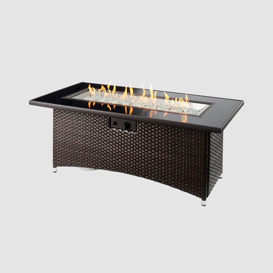 Montego Linear Gas Fire Pit Table - Majestic Patio