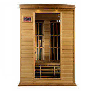 MX - K206 - 01 Maxxus Low EMF FAR Infrared Sauna Canadian Red Cedar - Majestic Patio