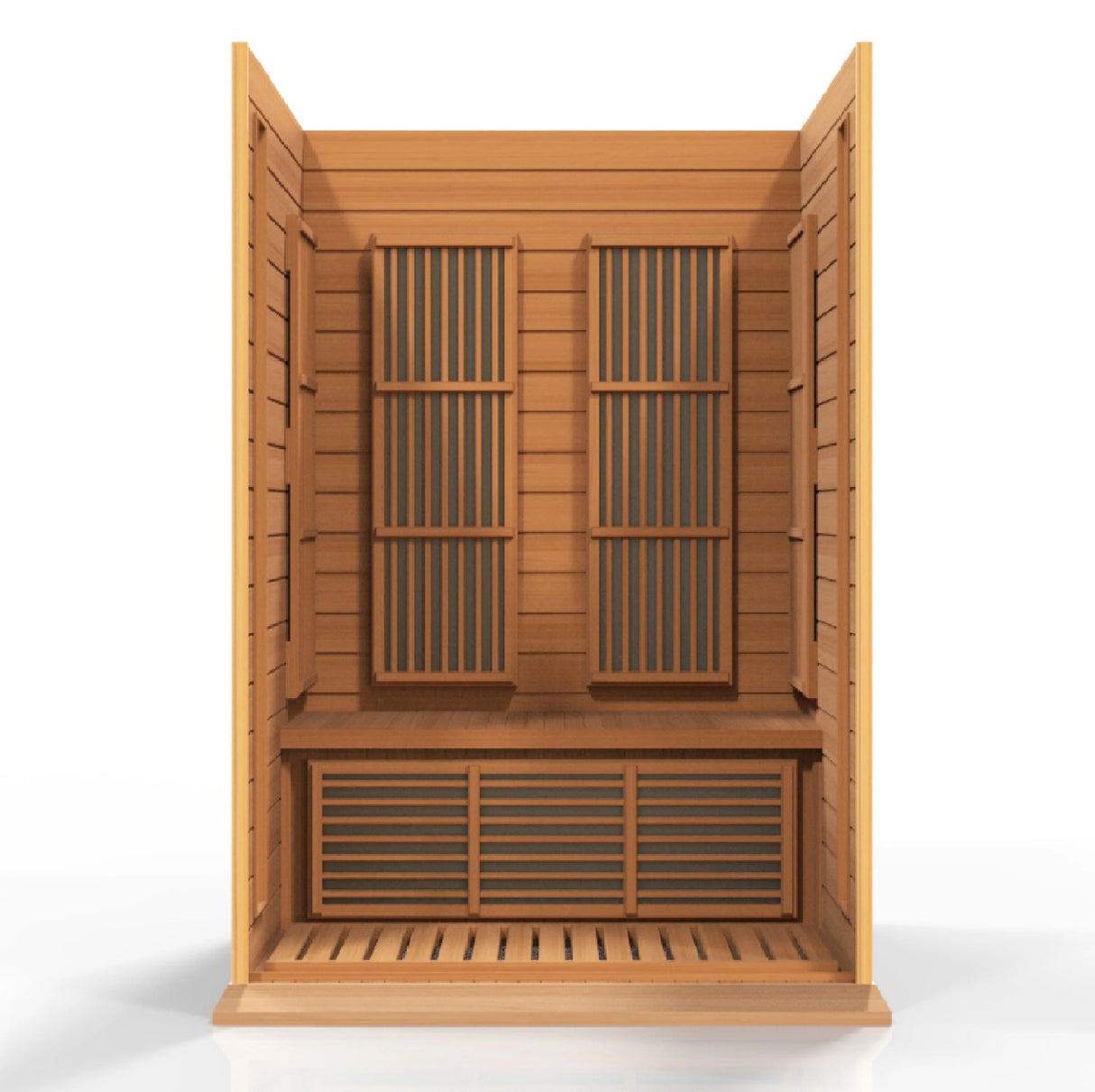 MX - K206 - 01 Maxxus Low EMF FAR Infrared Sauna Canadian Red Cedar - Majestic Patio