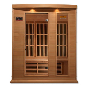 MX - K306 - 01 Maxxus Low EMF FAR Infrared Sauna Canadian Hemlock - Majestic Patio