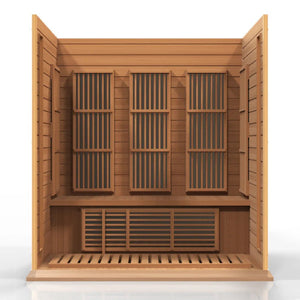 MX - K306 - 01 Maxxus Low EMF FAR Infrared Sauna Canadian Red Cedar - Majestic Patio