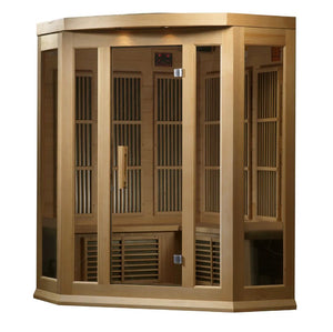 MX - K356 - 01 Maxxus Low EMF FAR Infrared Sauna Canadian Hemlock - Majestic Patio