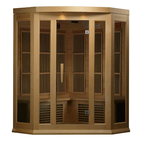 MX - K356 - 01 Maxxus Low EMF FAR Infrared Sauna Canadian Hemlock - Majestic Patio