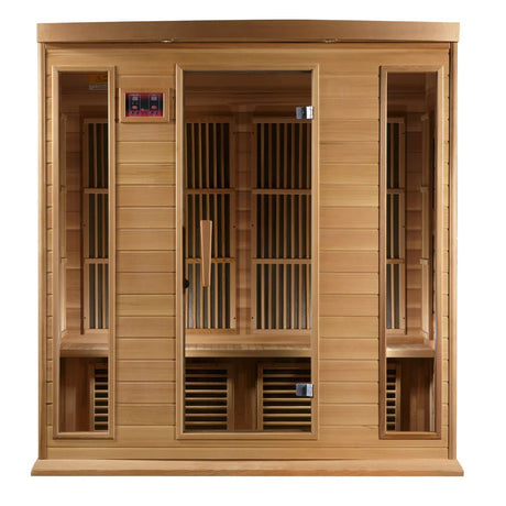 MX - K406 - 01 Maxxus Low EMF FAR Infrared Sauna Canadian Red Cedar - Majestic Patio