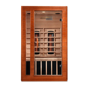 New 2023 Model Cardoba 2 Person Full Spectrum Infrared Sauna - Canadian Hemlock - Majestic Patio