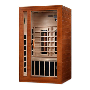 New 2023 Model Cardoba 2 Person Full Spectrum Infrared Sauna - Canadian Hemlock - Majestic Patio