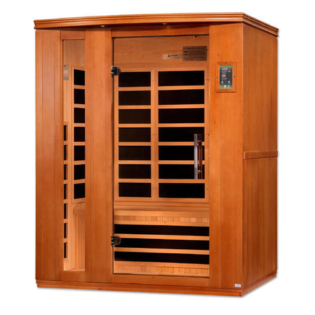 New 2023 Model Lugano 3 Person Ultra Low EMF FAR Infrared Sauna - Majestic Patio