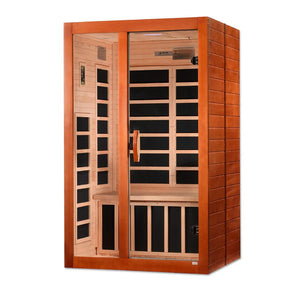 New 2023 Model Santiago 2 Person Ultra Low EMF FAR Infrared Sauna - Majestic Patio