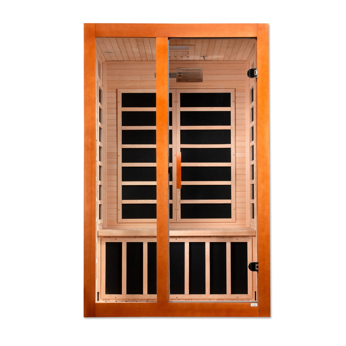 New 2023 Model Santiago 2 Person Ultra Low EMF FAR Infrared Sauna - Majestic Patio