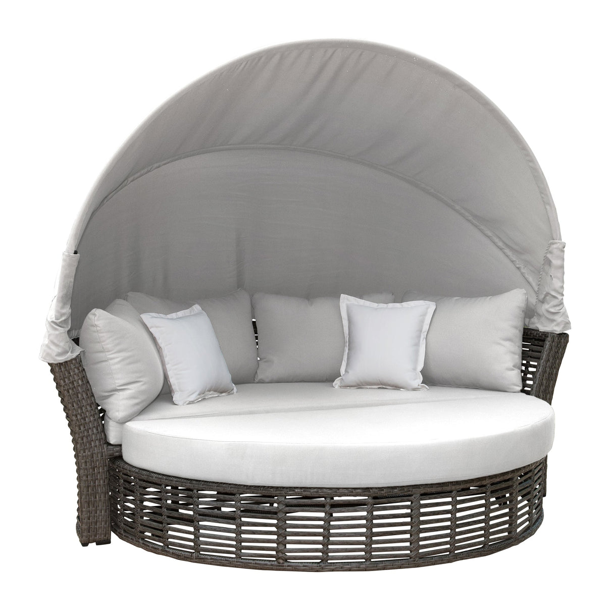 Panama Jack Graphite Canopy Daybed with Cushions - Majestic Patio