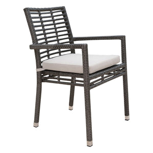 Panama Jack Graphite Stackable Armchair with Cushion - Majestic Patio