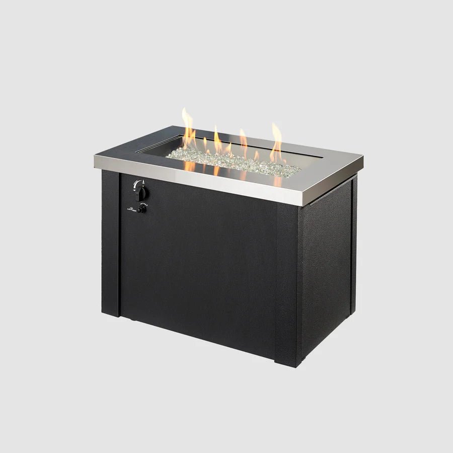 Providence Rectangular Gas Fire Pit Table - Majestic Patio