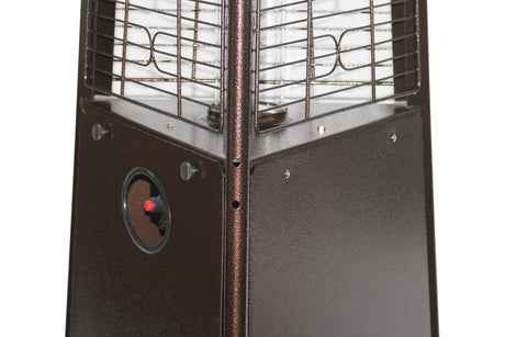 RADtec 93" Pyramid Flame Propane Patio Heater - Antique Bronze Finish (41,000 BTU) - Majestic Patio