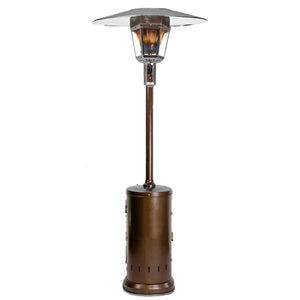 RADtec 96" Real Flame Natural Gas Patio Heater - Antique Bronze Finish (40,000 BTU) - Majestic Patio