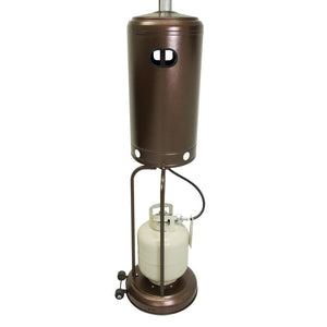 RADtec 96" Real Flame Natural Gas Patio Heater - Antique Bronze Finish (40,000 BTU) - Majestic Patio