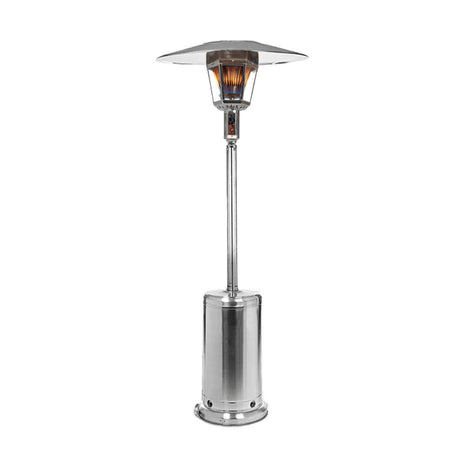 RADtec 96" Real Flame Natural Gas Patio Heater - Stainless Steel Finish (40,000 BTU) - Majestic Patio