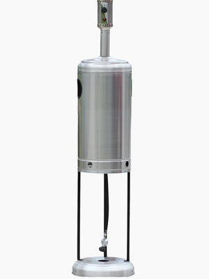 RADtec 96" Real Flame Natural Gas Patio Heater - Stainless Steel Finish (40,000 BTU) - Majestic Patio