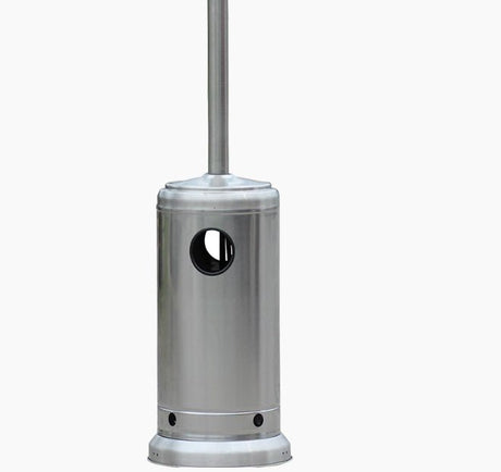 RADtec 96" Real Flame Propane Patio Heater - Stainless Steel Finish (40,000 BTU) - Majestic Patio