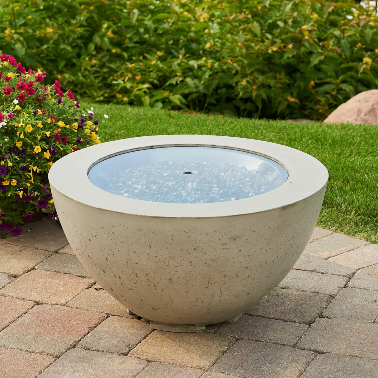 Round Glass Burner Cover - Majestic Patio