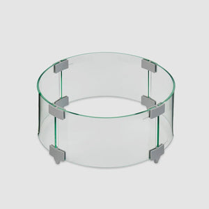 Round Glass Wind Guard - Majestic Patio