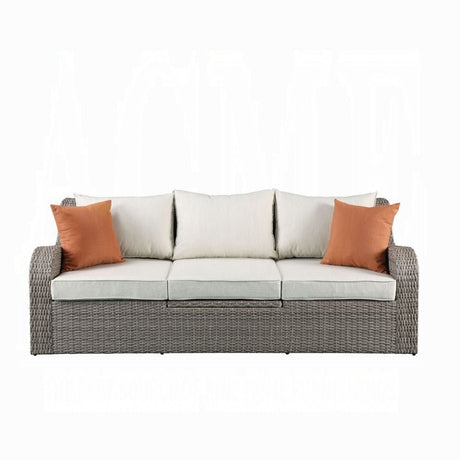 Salena Patio Sofa W/2 Pillows & 2 Ottomans - Majestic Patio