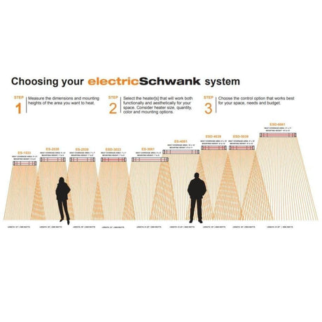 Schwank 33" Electric Dual Element Infrared Electric Patio Heater - 3000W - Majestic Patio