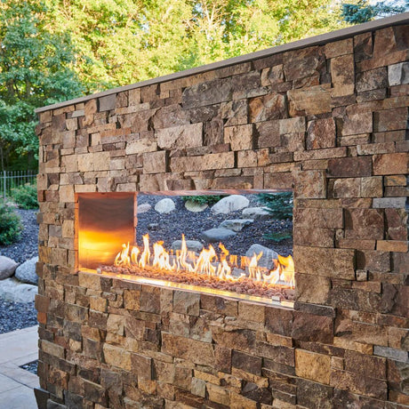 See Through Ready to Finish Gas Fireplace - Majestic Patio