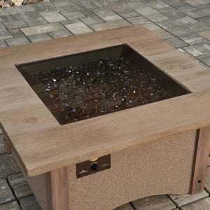 Square Glass Burner Cover - Majestic Patio