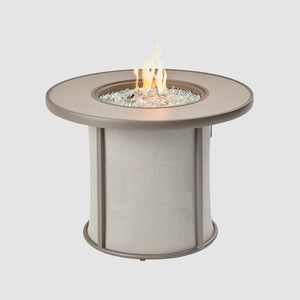 Stonefire Round Gas Fire Pit Table - Majestic Patio