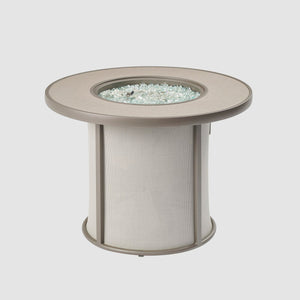 Stonefire Round Gas Fire Pit Table - Majestic Patio