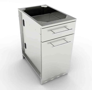 Sunstone 18″Propane/Trash Drawer Combo Cabinet – SBC18SLPCD - Majestic Patio