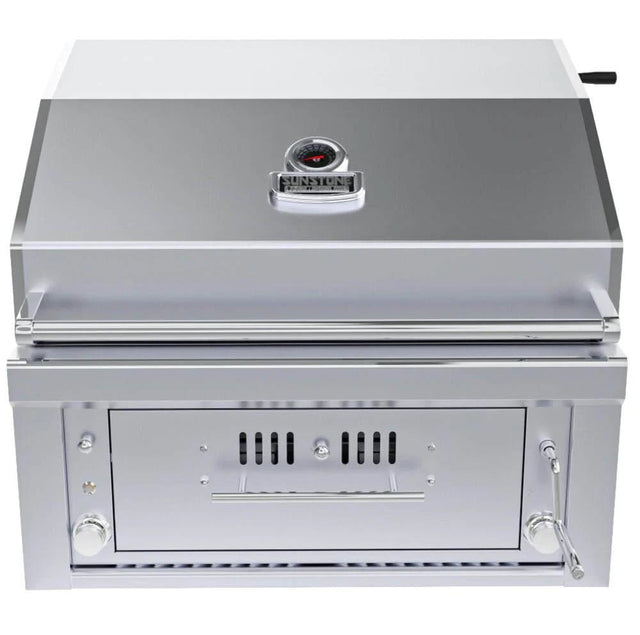 Sunstone - 28-Inch 3-Burner Single Zone Grill - Charcoal - SUNCHSZ28 - Majestic Patio