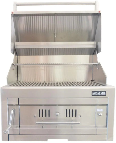 Sunstone - 28-Inch 3-Burner Single Zone Grill - Charcoal - SUNCHSZ28 - Majestic Patio