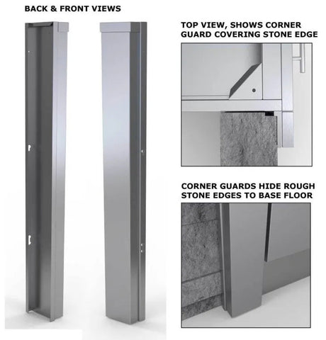 Sunstone 3″ End Corner Guard Panel for Right Side of Base Cabinets – SCC3ENDSPR - Majestic Patio