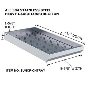 Sunstone 3-in-1 Charcoal Wood Burning & Smoking Tray – SUNCP-CHTRAY - Majestic Patio