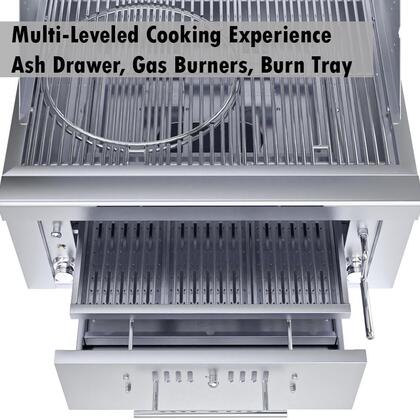 Sunstone - 30-Inch 3-Burner Built-In Grill Hybrid - Liquid Propane Gas - SUNCHSZ30IR - Majestic Patio