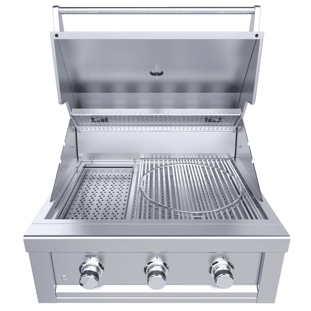 Sunstone 30″ Ruby 3 Burner Pro-Sear Grill – RUBY3B - Majestic Patio