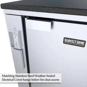 Sunstone 30″ Sunstone Appliance Cabinet for up to 21″ wide Fridge – SAC30APC - Majestic Patio